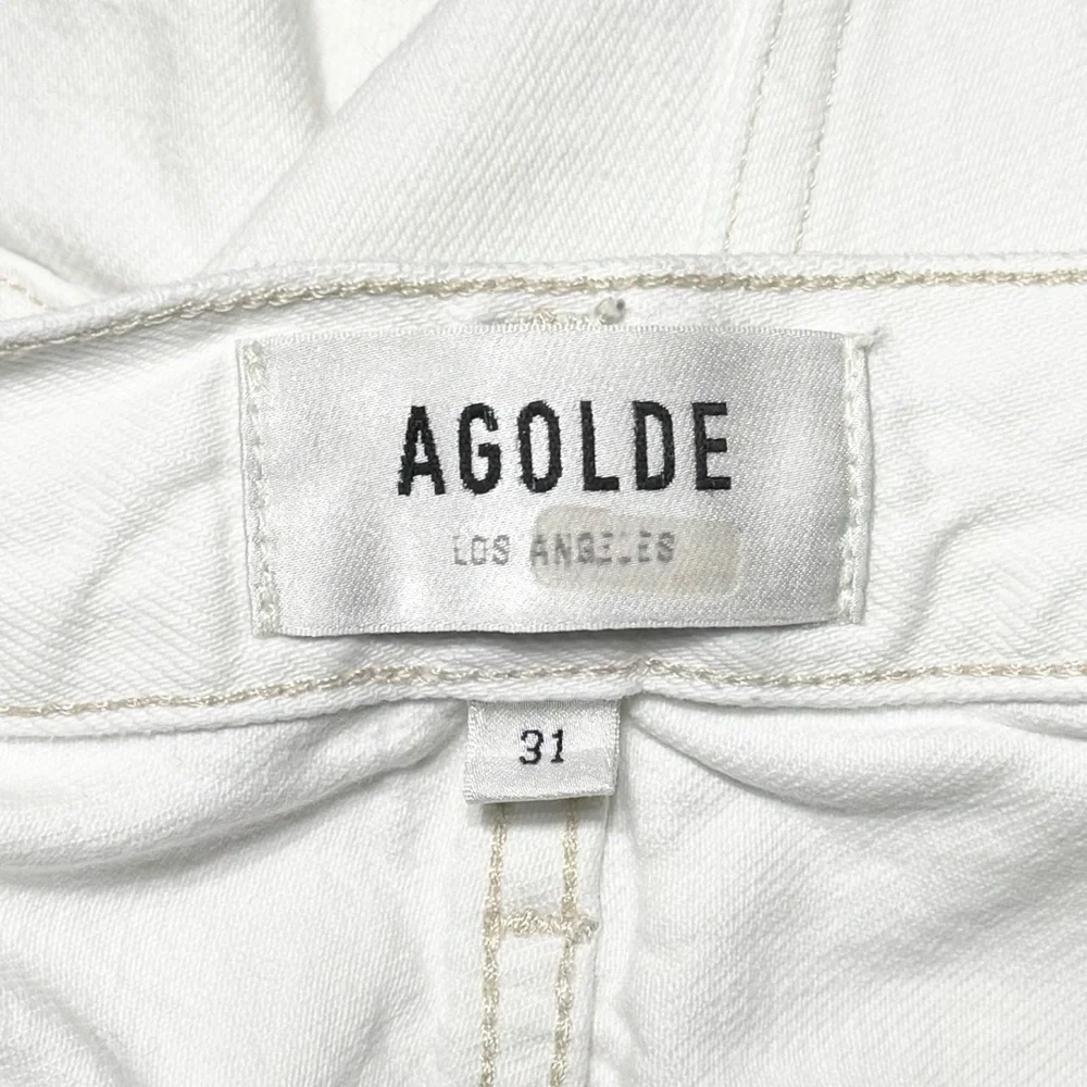 AGOLDE 90s Organic Cotton Denim High Rise Fray Hem Cutoff Relaxed Jean Shorts 31